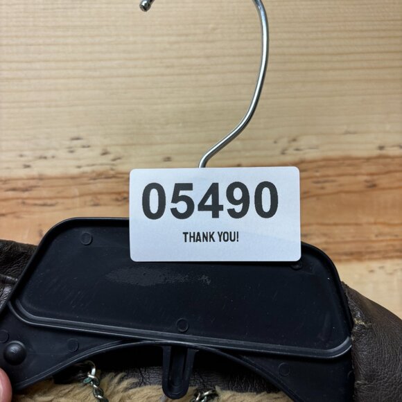 Vintage Kentfield Jacket Mens 42 Brown Sherpa Lined Faux Leather Coat 80s - Picture 15 of 15